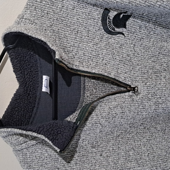 Euc Michigan state half zip sweater - Picture 2 of 6